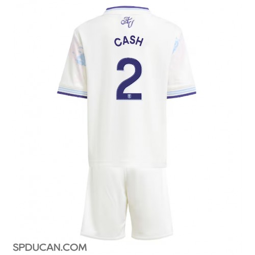 Dječji Nogometni Dres Aston Villa Matty Cash #2 Rezervni 2025-26 Kratak Rukav (+ Kratke hlače)